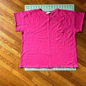 Rag and Bone bright pink t shirt
